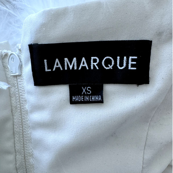 Lamarque White Feather Top - Picture 4 of 5